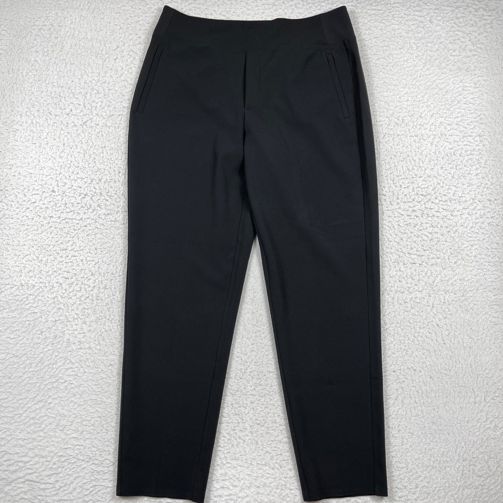 Athleta Pants Womens 14T Black Brooklyn Ankle Tall Stretch Travel Office Luxury